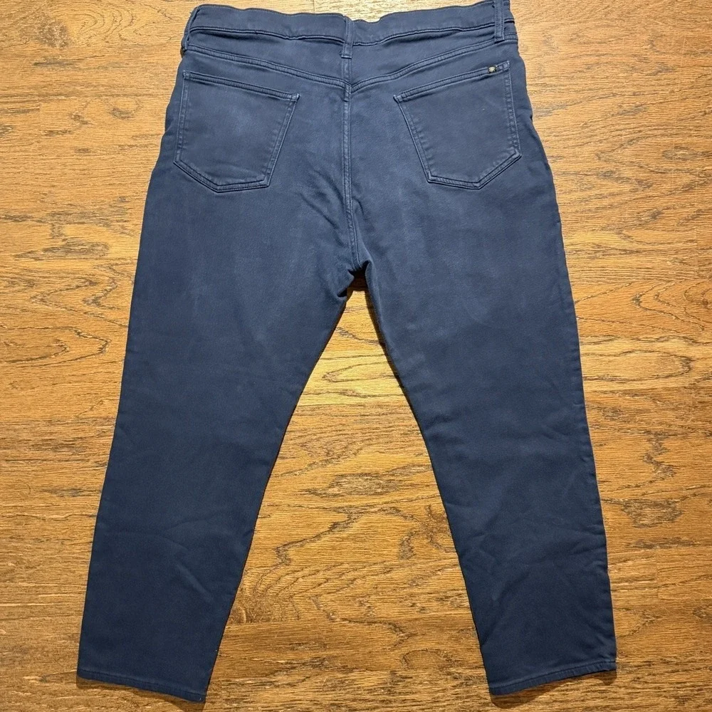 Banana Republic Traveler Pants Mens 38x29 Navy Blue Slim Straight Excellent